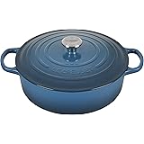 Le Creuset Enameled Cast Iron Signature Round Wide Dutch Oven, 6.75 qt., Deep Teal