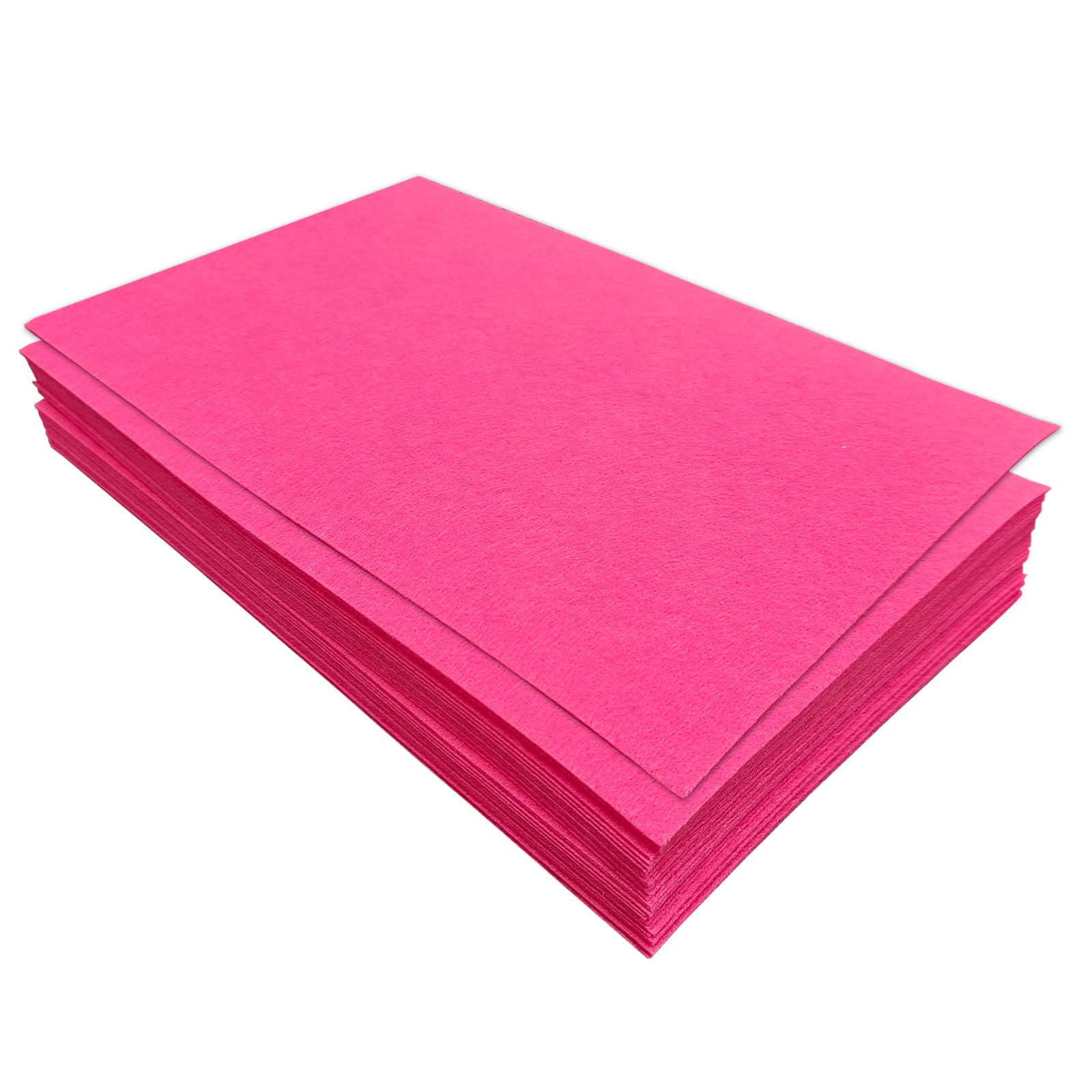 Jtnohx Stiff Felt Sheets, 32 Pcs Felt Fabric for Crafts, 17.78×28.7cm Colour Fabric Square for Art and Craft DIY Supplies (Dark Pink) — image 1