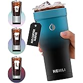 HEMLI Universal Ice Coffee Sleeve Insulator - Insulated Iced Coffee Holder To Go, Insulated Cup Holder for Starbucks Dunkin Donuts McDonalds, Reusable Coffee Sleeve