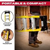 Excel 2 Step Fibreglass Ladder 0.76m - Heavy Duty 150kg Non-Conductive view 7
