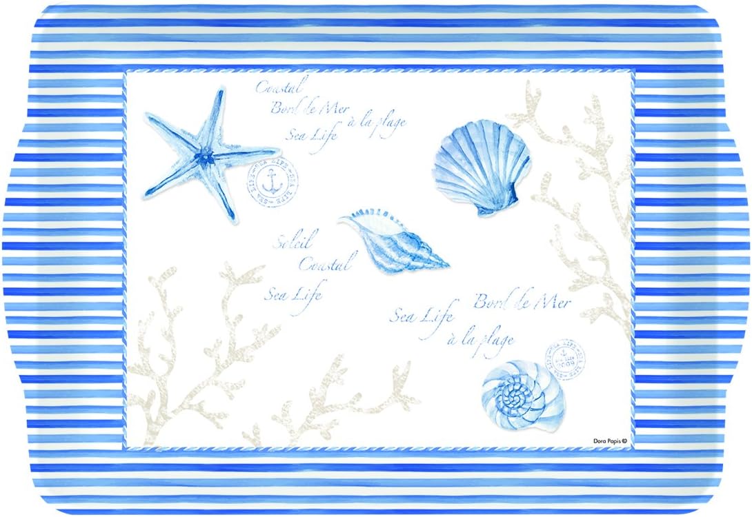 R2S 530mist Mistral Rainbow Melamine Rectangular Tray 46 x 32 x 2 cm