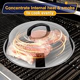 HaWare 12 Inch Cheese Melting Dome Set, 2 Pack, Stainless Steel, Heatproof view 4