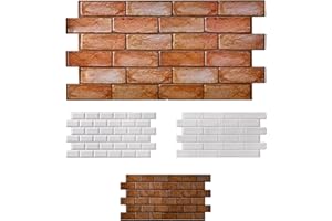 Finecraft Decor 10pcs (53sqft) 3D PVC Wall Panels for Interior Decor: Perfect for Kitchen Backsplash, Bathrooms, Living Rooms, Offices