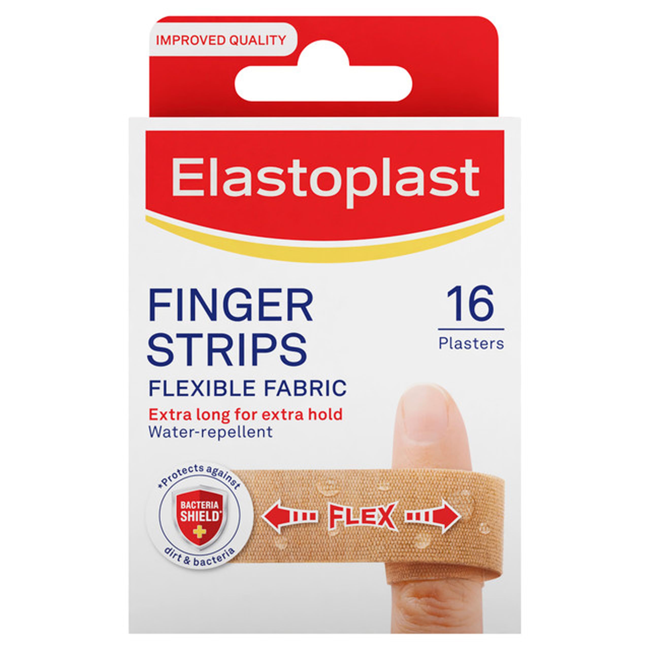 Elastoplast Finger Strip Plasters, other , 16 Count (Pack of 1)