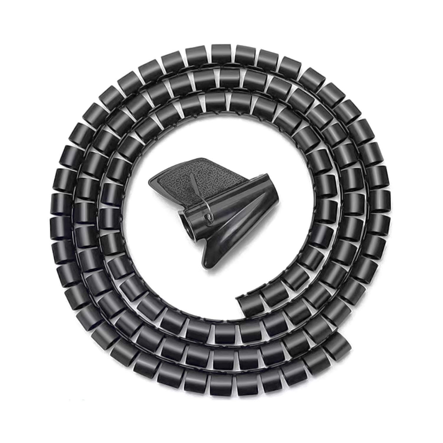 Aisens – A151-0406 – Spiral Cable Organizer 25 mm, Black, 1.0 m