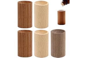 5PCS 2x1.2 Inch Passive Diffuser Wood Diffuser Reusable Portable Passive Oil for Essential Oils Home Office Car