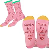 VZXMKA Nurse Gifts for Women - Nurse Christmas Gift Ideas,Nurses Week Gifts Graduation Presents for Nurses Day Retirement Practitioner Appreciation Gift Valentine Day Presents Womens,Pink Socks