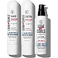 Love Ur Curls Fragrance Free Shampoo & Conditioner Set with All in One Curl Cream Styler for Kinky & Coily Hair, 3 Step System to Repair, 200 mL