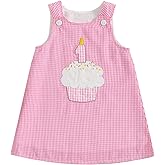 Baby Girl First Birthday Outfit 1 Cake Embroidery One Year Old Birthday Dress Smash Cake Dresses