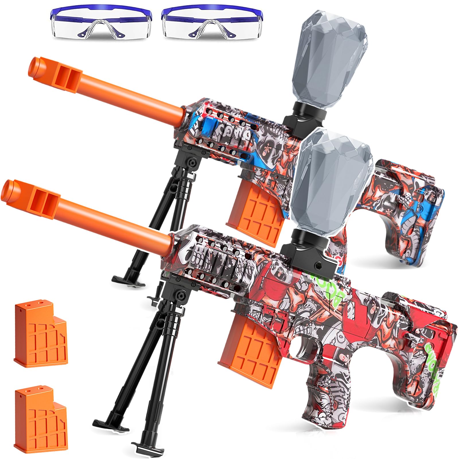 Lazzarou 2 Pack Electric Blaster Toys, Full Auto