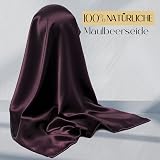 ZIMASILK 100% Mulberry Silk Pillowcase 19 Momme 40x60 Eggplant Purple view 2