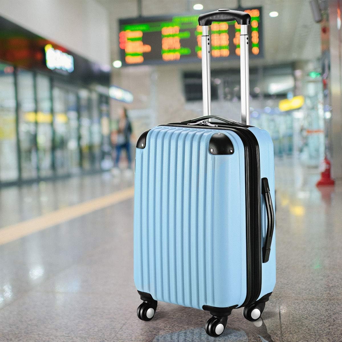 20 ABS Carry On Luggage Expandable 