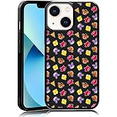 MMYAJT Cute Cartoon Bear and Foxy Phone Case Fit for iPhone 13 Mini, TPU Shockproof Protective iPhone Case FNAF Five Nights Phone Cover Gift for Boy Girl Men Women