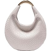 Braided Hobo Bag for Women, Elegant Boho Chic Woven Hobo Tote Handbag Crescent Purse, PU Leather Shoulder Bag