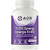 AOR Tri B12 Synergy 5mg, 60 Lozenges 60-Day Supply - Vitamin B12 Supplement with Methylcobalamin, Hydroxocobalamin & Adenosyl