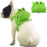 IDOMIK Dog Backpack Harness, No-Pull Dog Backpack with D-Ring,Frog,XS | Adjustable Self Carrier Backpack for Dogs to Wear, Puppy Dog Harness Backpack for Traveling Camping Hiking