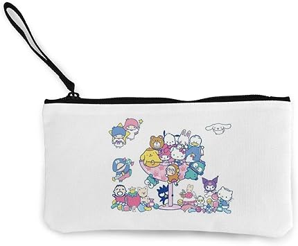 Amazon ハローキティ リトルツインスターズ マイメロディ シナモロール ポムポムプリン ズック財布 キャンバス ポーチ コインケース 小銭入れ カードケース 小物入れ 収納 大容量 手持ち 可愛い プレゼント 雑貨 人気 アニメ キャラクター Panmax 財布