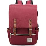 UGRACE Vintage Laptop Backpack with USB Charging Port, Elegant Water Resistant Travelling Backpack Casual Daypacks School Sho