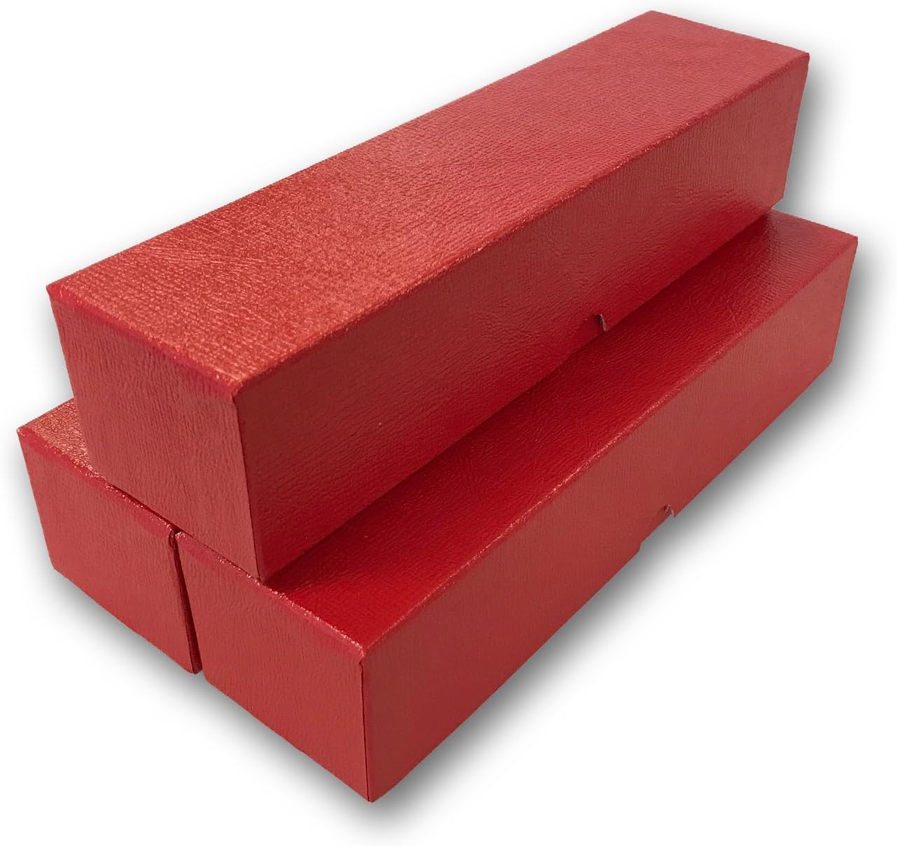 3 Red single row storage boxs for 2x2 coin holders by Generic Office