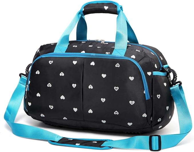MUUQUSK Kids Sport Gym Duffel Bag for Girls Boys Cute Small Overnight