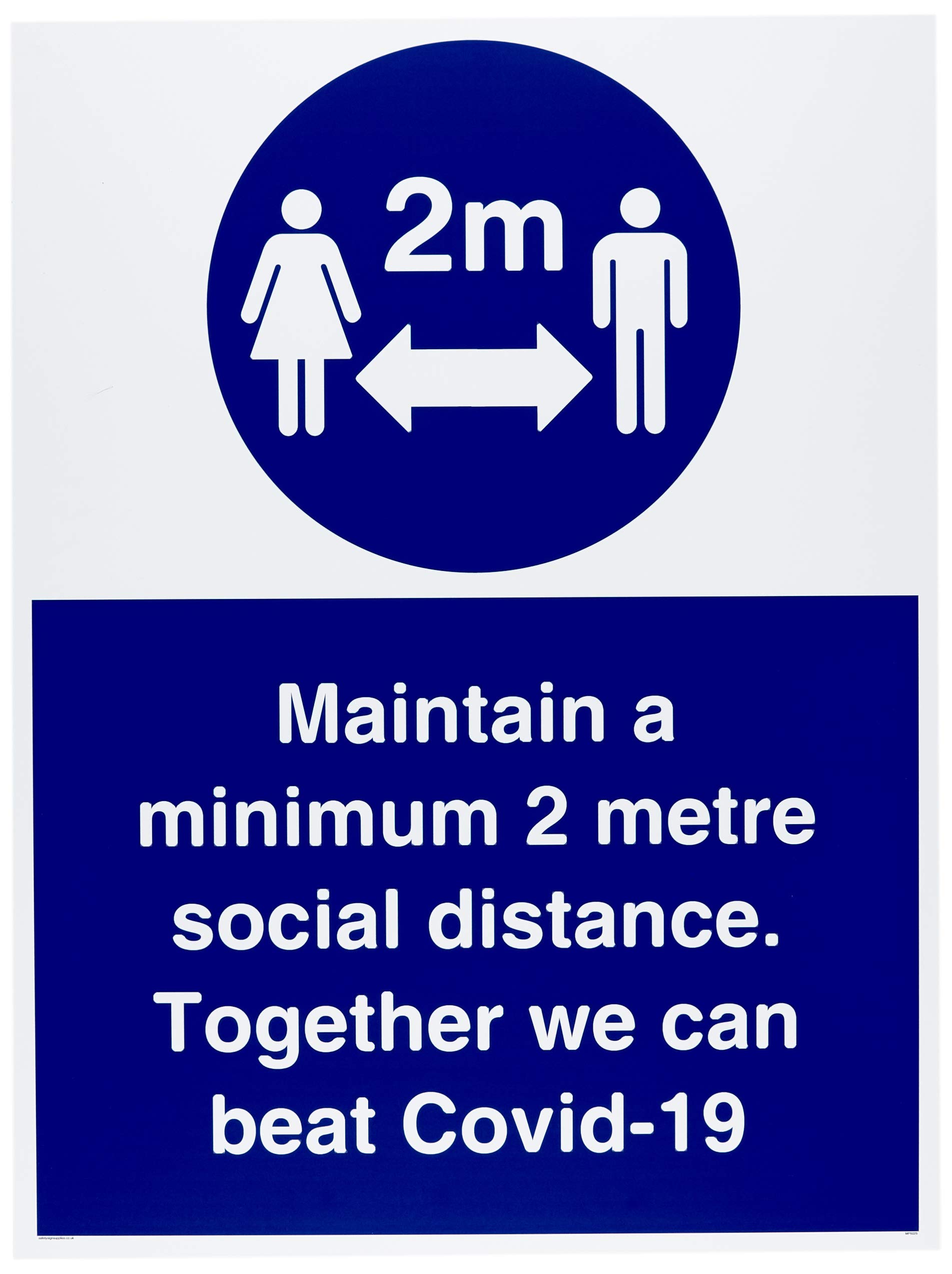 Maintain a minimum 2 metre social distance. Together we can beat Covid-19