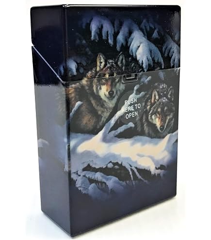 Amazon.com: Eclipse Wolf Series Wolf Pack Design Hard Plastic Crushproof  Cigarette Case, 2ct, Kings, 3116D17-2 : Health & Household