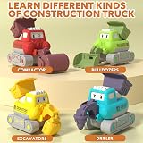 Lehoo Castle 6-in-1 Construction Toy Car Set Digger Bulldozer Rollers for view 6