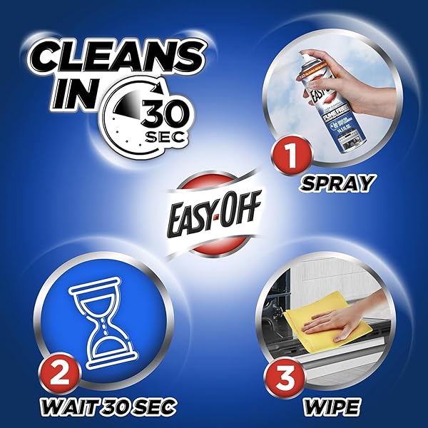 EASY-OFF FUME FREE OVEN CLEANER SPRAY, LEMON, 24OZ, REMOVES GREASE