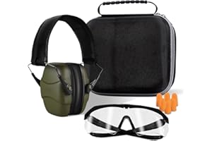 ucho 34dB Slim Noise Shooting Ear Protection - Special Designed Ear Muffs Lighter Weight & Maximum Hearing Protection