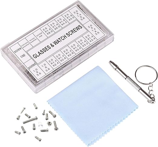 Unho Brillen Reparatur Set 1000 Stuck Mini Schrauben Set Brillenschrauben Mit Schraubendreher Nasenpad Fur Brille Uhr Spielzeug Amazon De Baumarkt