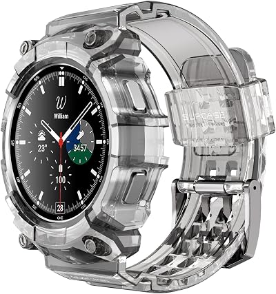 SUPCASE Unicorn Beetle Pro Rugged Case for 46mm Galaxy Watch 4 Frost Black