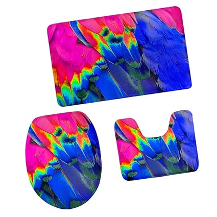 MagiDeal 3pcs Badematten Set Badezimmer Non-Slip Sockel Teppich