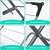 Rainberg 3 Tier Clothes Airer Foldable Drying Rack with Non-Slip Feet view 4