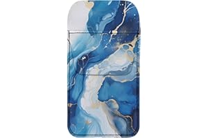 SUITOSELFY Blue Marble Print Leather Pocket Protector for Men Shirt Lab Coats Pants,Pen Pocket Holder Pencil Pouch Organizer for Women,Pocket Protectors for Pens and Pencils