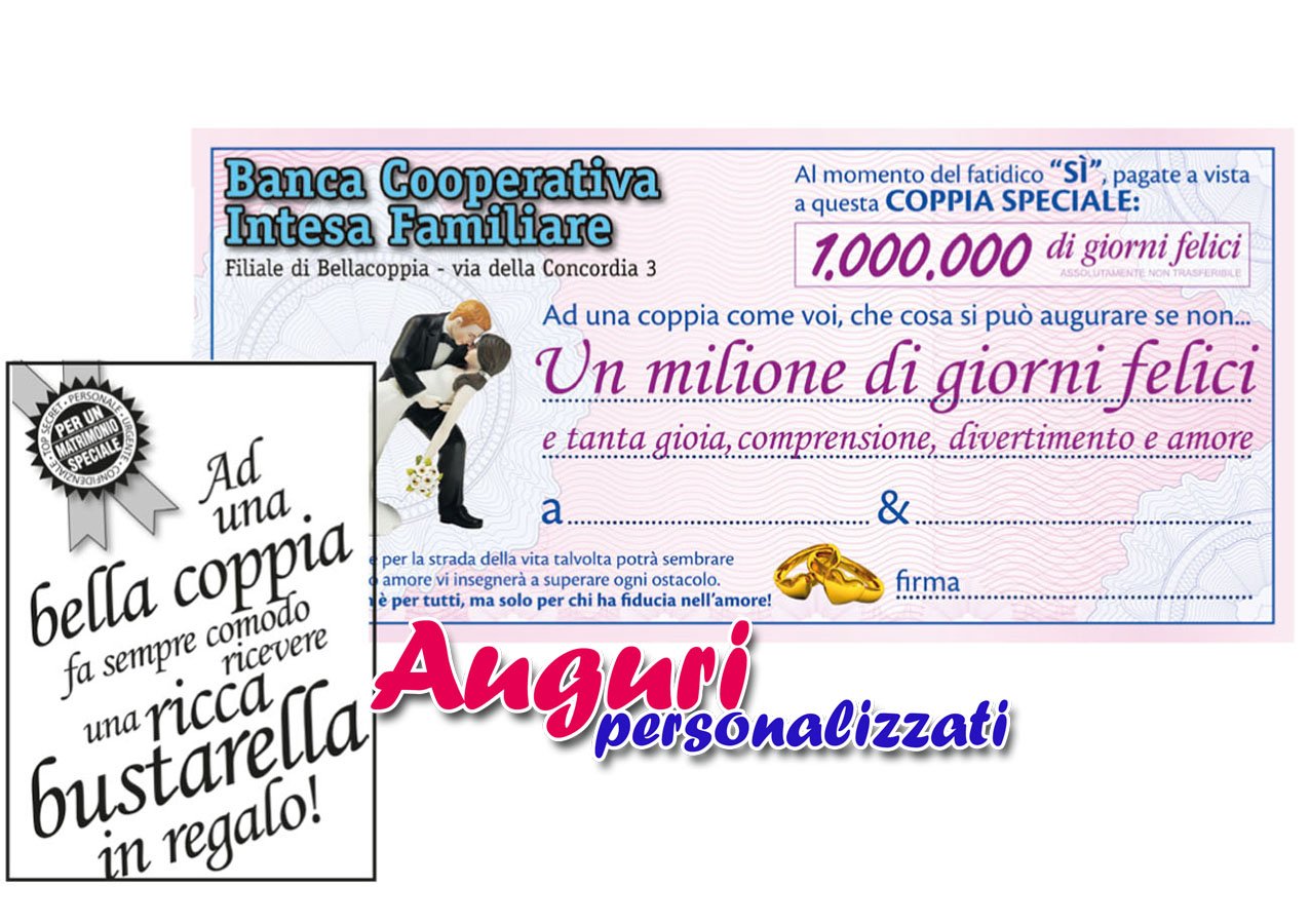 Biglietto Auguri Matrimonio Assegno Cancelleria E Prodotti Per Ufficio Biglietti D Auguri