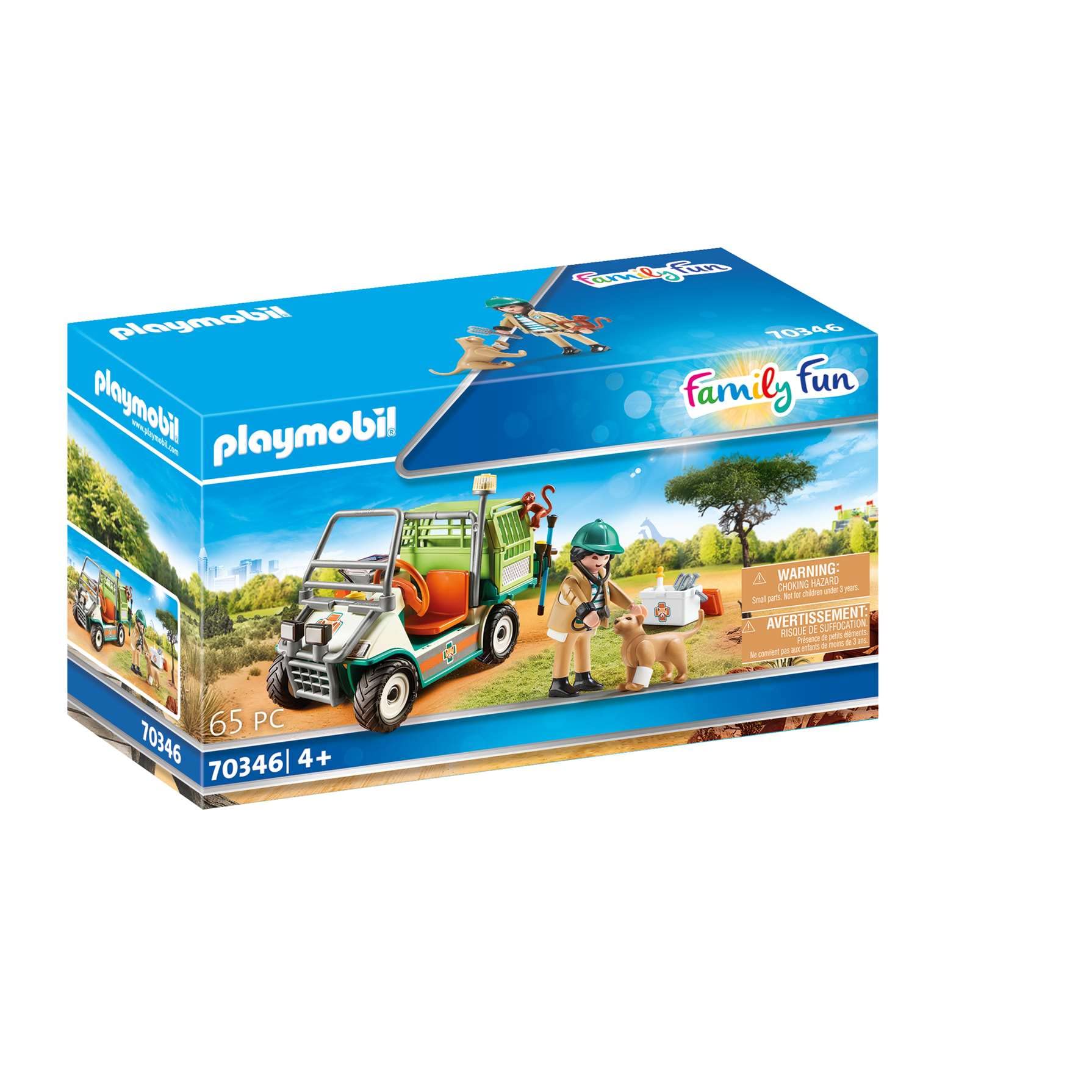 Playmobil 70346 Family Fun Zoo Vet with Medical Cart, Fun Imaginative Role-Play, PlaySets Suitable for Children Ages 4+