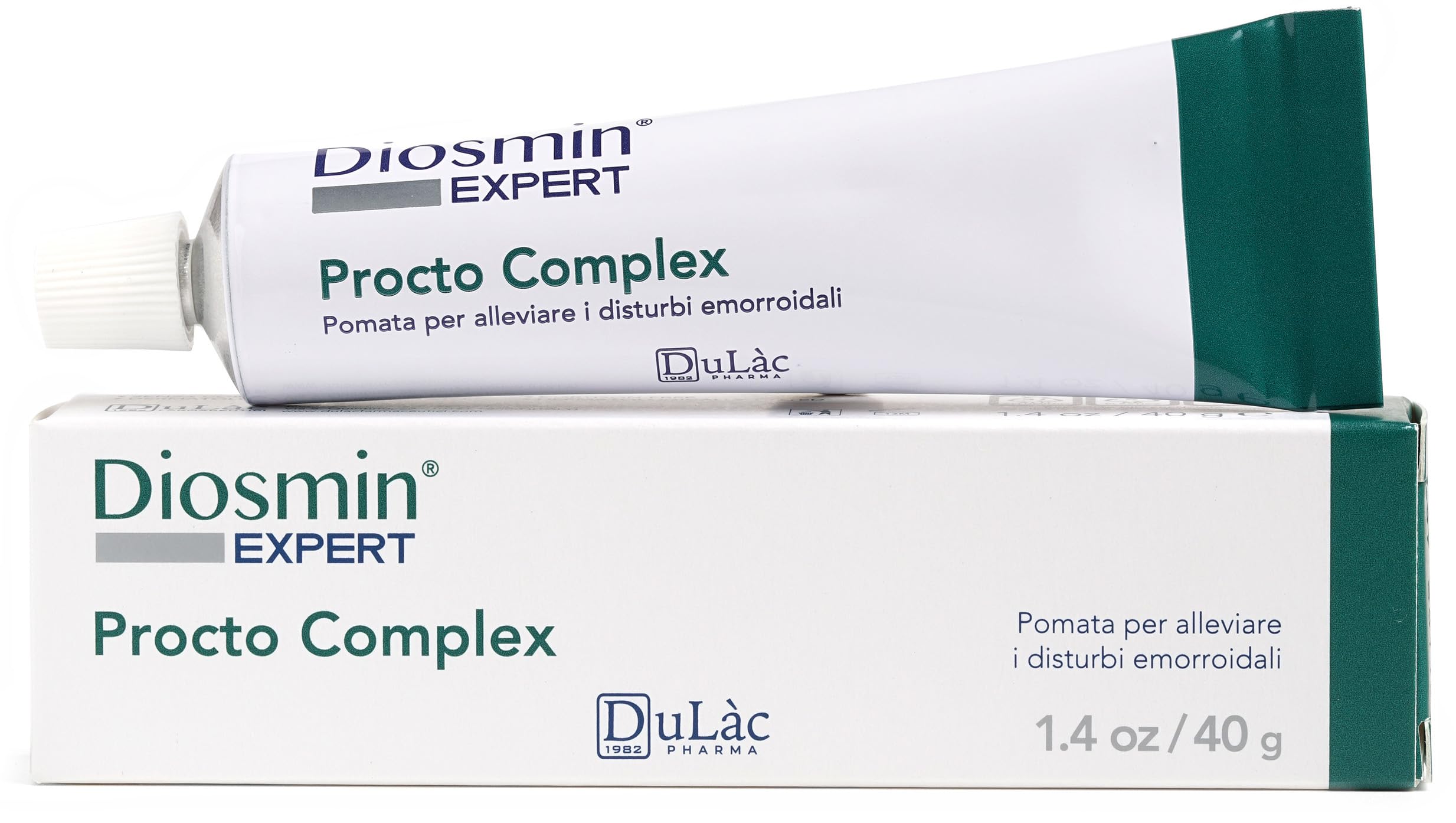 DuLàc, Diosmin Expert Omniven Procto, Cream for microcirculation and hemorrhoidal Plexus, with Diosmin, Horse Chestnut, Centella Asiatica and Shea Butter, Made in Italy, 40 g