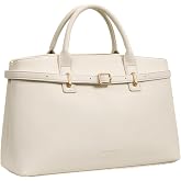 BOSTANTEN Soft Structured Satchel Bag for Women Medium Work Tote Handbag | Commute or everyday, Luxury Pebble Leather or Faux Suede, Professional Style, Removable Strap, Expandable, Giftable Choice