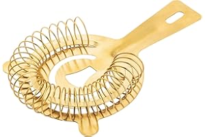 Tablecraft 2-Prong Barware Cocktail Strainer, Stainless Steel Bar Mixology Tool, Premium Quality for Restaurant Bar, Mancave 