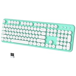 COVEVA Colorful Wireless Bluetooth Keyboard, 2.4G