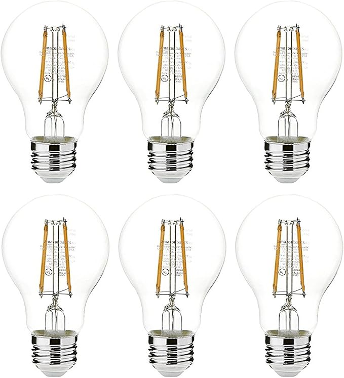 Amazon.com: AmazonBasics 40 Watt Equivalent, Clear, Dimmable, A19 LED