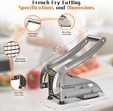 Cook A Future Chip Cutter French Fry Cutter Stainless Steel Potato Slicer view 2