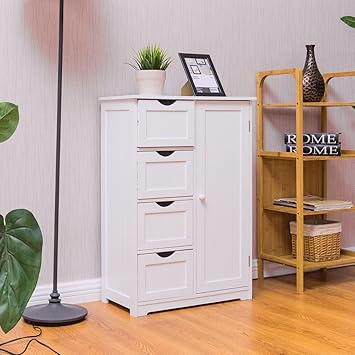Sts Supplies Ltd Flurschrank Schmal Sideboard Weiss Wohnzimmer Holz Landhaus Kommode Weiss Beistellschrank Landhausstil Mehrzweckschrank Modern Flur Badschrank Badezimmer Badkommode E Book Amazon De Kuche Haushalt