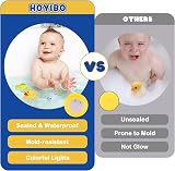 HOYIBO Light Up Bath Toys 8 Pack Marine Animals 3-5 Kids Safe PVC view 2