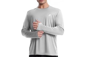 Roadbox Men's UPF 50+ UV Sun Protection Shirts, SPF Long Sleeve Lightweight Water Swim Rash Guard for Fishing Running Hiking