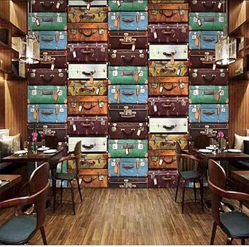 Zxdcd Tamano Personalizado Maleta Pintura Mural Papel Tapiz 3d