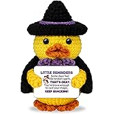 Christmas Birthday Gifts for Women Men Handmade Crochet Magic Duck for Friends BFF Coworkers Daughter Son Couples Anniversary Valentine Thanksgiving Present Positive Office Desk Decor