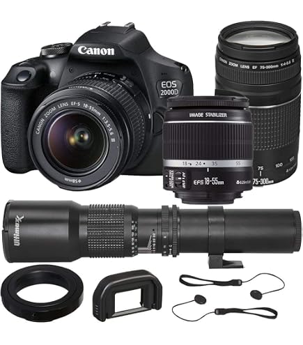 Amazon.com : Canon EOS 2000D (T7) EF-S 18-55mm III Kit with Canon