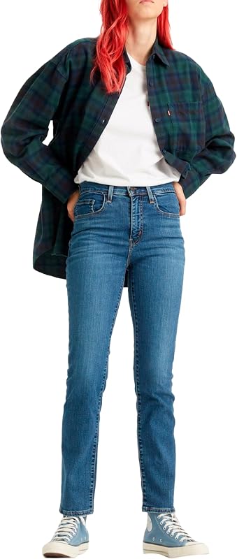 Femme Jeans 724 High Rise Straight, Blue Wave Mid, 27W / 30L — photo 8 sur 8