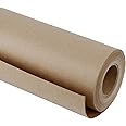 RUSPEPA Brown Kraft Paper Roll - 36 inches x 100 feet - Recyclable Paper Perfect for Wrapping, Craft, Packing, Floor Covering, Dunnage, Parcel, Table Runner